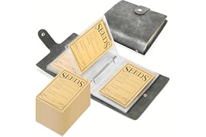 RunFar shop Samen Aufbewahrung Umschläge mit 50 selbstdichten Samentütchen für Saatgut Aufbewahrung für Gartensamen Saatgut Blumensamen