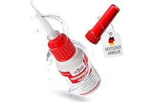 LANGLAUF SCHUHBEDARF Sekundenkleber extrem stark 20g - hochfester Cyanacrylat Kleber - wasserfest, dünnflüssig, hitzebeständig, Industriequalität - Spezial Verschluss Top2Glue