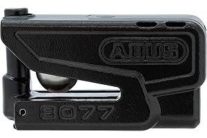 ‎ABUS ABUS Bremsscheibenschloss Granit Detecto XPlus 8077 2.0 - Motorradschloss mit Alarm und intelligentem Voralarm - aus gehärtetem Stahl - für den Schutz hochwertiger Motorräder - Schwarz