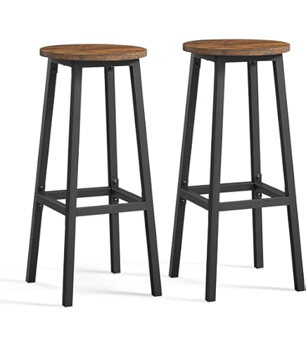 VASAGLE Bartafel, hoge tafel, ronde bistrotafel, balkontafel voor