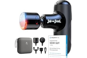 ‎BOB AND BRAD Mini Massagepistole mit Wärme und Kälte, Bob and Brad Q2 Pro Taschengroße Massage Gun für tiefe Gewebemassage, Ultraleiser Percussion Muskel Massagegerät mit Tragetasche zur Muskelentspannung