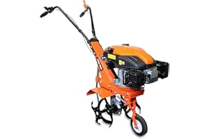 WOLF CREEK TOOLS Wolf Creek Petrol Garden Power Tiller Rotovator | 139cc 4-Stroke Engine 2.2kW | 360mm Tilling Width 130-260mm Depth | Lawn Soil Cultivation