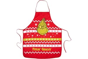 United Labels The Grinch Apron - Feelin' Grinchy Cooking Apron - Red