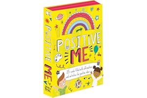 North Parade Publishing Children's Mindfulness Positive Me Flash Cards (25 Cards, Ages 7-10, Vibrant Style, Self-Improvement, Emotional Intelligence), A6