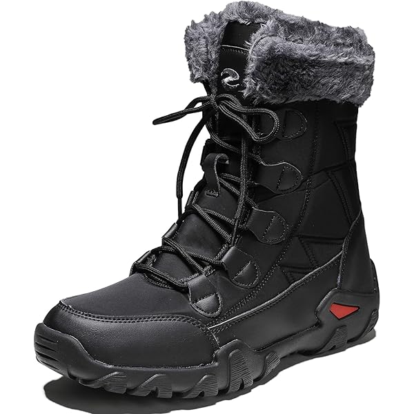 Bottes D'hiver Chaudes Pour Homme – Bottines Courtes Imperméables Avec Doublure Polaire, Semelle Antidérapante, Confort Orthopédique