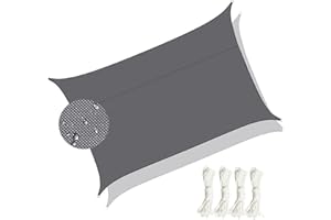 AMSXNOO Toldo Vela de Sombra, Toldo Vela Triangular, Resistente Toldos Exterior, ProtecciÓn Rayos UV 95% Impermeable para Patio JardÍn Terraza BalcÓn