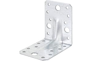 Alberts 330552 Schwerlast-Winkelverbinder mit Sicke | sendzimirverzinkt | 90 x 90 x 65 mm