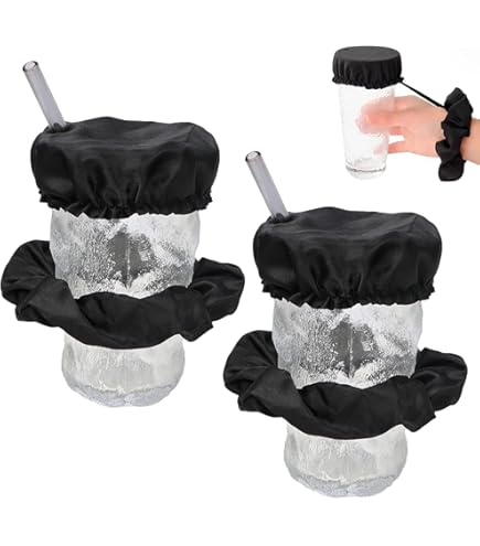 Drink Protector Scrunchie - Copri Bevanda Riutilizzabile, Sicurezza Per Feste E Bar, 2 Pezzi