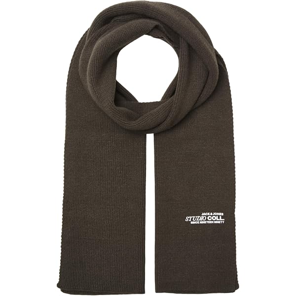 JACK & JONES Jjdna Knit Scarf Noos, Sciarpa Uomo, marino, Taglia unica