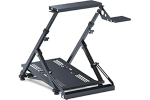 GT OMEGA PRO Wheel Stand - For G923, Logitech G29, Logitech G920 - Thrustmaster T300, T500 TX & TH8A - PS4 Xbox Fanatec - Foldable Sim Racing Wheel Stand