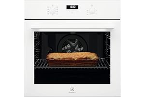 Electrolux OEF5H50V Horno Eléctrico Multifunción, Función Grill, Serie 600, 9 Funciones, Cocción Multinivel, Limpieza AquaClean, Ventilador XXL, 72 L de Capacidad, Blanco, Clase A