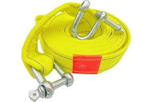 FUNNGY Auto Abschleppseil,Heavy Duty Abschleppgurt Abschleppgurte und Seile Hochfestes Abschleppseil Abschleppgurte Abschleppseil Notfall Abschleppgurt für Abschleppen und zur Rettung von Autos