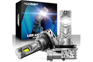 NOVSIGHT H11 LED Headlight Bulb - 1:1 Mini Size 6500K Cool White Light H11 Headlight Bulbs,70W 24000LM H8/H9/H11 LED Bulb Car Conversion Kit, Plug and Play,IP68 Waterproof,Pack of 2