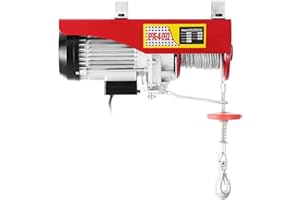 VEVOR Polipasto Eléctrico Poente 880lbs Grúa Cabrestante Garaje Ascensor Auto Control Remoto Es Una Herramienta de Manejo de Materiales Ideal para Fábricas Minas Muelles Almacenes Etc.