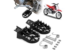 Anxin estriberas pedales universal CNC colorido para Hon.da CRF XR 50 70 110 M2R SDG DHZ SSR KAYO Pit Bike motocicleta negro