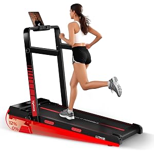Lifelong Walking Pad Treadmill | 4 HP Motor | Foldable Handle | LED Display & Remote Control | 2-Level Manual Incline | Anti-Slip Belt | Compact Under Desk Running Machine for Home & Office