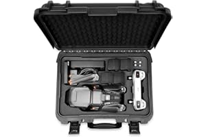 LEKUFEE Estuche Rígido Impermeable para dji Mavic 3 Pro/dji Mavic 3 Classic/dji Mavic 3/Drohne/Combo/dji RC2/DJI RC/RC N2/RC N1 y Accesorios [Solo Estuche]