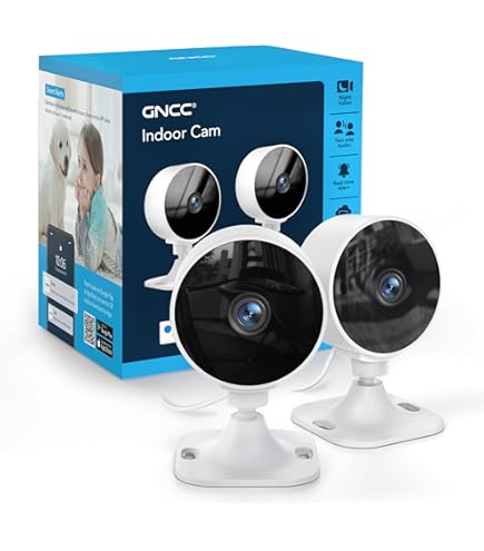 GNCC Beveiligingcamera Buiten WiFi 2K, Bewakingscamera voor Buiten, 24/7 Monitoring, 2-Weg Audio, Bewegings- en geluidsdetectie, nachtzicht, IP65 Weerbestendig, 2,4 GHz, Compatibel met Alexa, GT1ProB