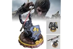 PFHKTO Black Myth : Wukong Support De Présentation Pour Manette De Jeu Conception Pour Xbox ONE PS5 PS4 PC Steelseries Steam Et Plus, Poignée De Bureau Pour Manette De Jeu Avec Bâton Ruyi Bronzecloud Amovibl