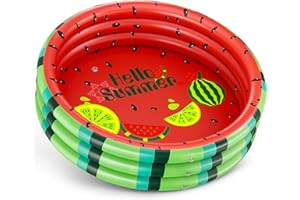 ‎LENBEST lenbest Wassermelone Aufblasbarer Planschbecken, extra großer Babypool Sommer Schwimmbecken, Kinder＆Toddlers Sommer für den Hinterhofpool Aufblasbarer Wasserpool für Kinder