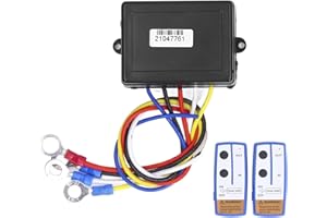 Yctze Contrôleur sans Fil de Treuil Commutateur de Système de Télécommande sans Fil de Treuil électrique 120W 12-24V de Remplacement pour Camion ATV SUV