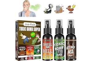 KIKVTER Furzspray, 3 Flasche Furzspray Prank, Pupsspray, Furz Spray, Pupsspray Stinkbombe, Arsch Furz Spray Streich, Stinkbombe Extrem Stinkend, Stinkspray, Halloween Streichspielzeug Erwachsene