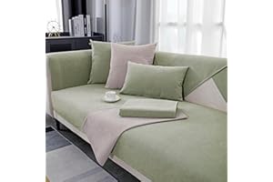 GRUYWC Chenille Sofabezug, Rutschfester Couch üBerzug, Hund Katze Sofaschoner, 1/2/3/4 Sitzer Sofa üBerwurf, füR U Form/L Form Sektionssofa