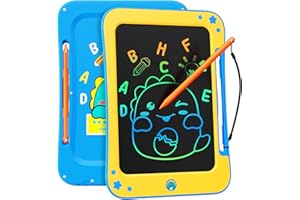 bravokids Jouet Enfant 4 Ans Garçon Tablette Dessin Enfant Cadeaux d'Anniversaire Noël pour 3 4 5 6 Ans Garçon Fille 8.5 Pouces Ardoise Magique Jouet d'Éducatif (Bleu)