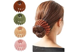SoeUyd Pince à Cheveux Nid d'oiseaux,Pinces à Cheveux Nid d'oiseaux,Bird's Nest Accessoire Cheveux Convient à la Tête de Pilule Tempérament Queue de Cheval Boucle, Lazy Coiffure Styling