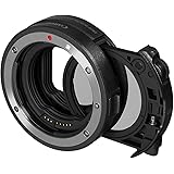 Canon 3442C005 Bajonettadapter EF-EOS R mit Einsteckfilter (C-PL: Zirkularpolfilter A), Schwarz