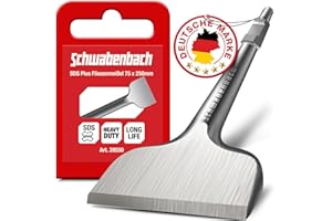 Scalpello SCHWABENBACH ® SDS HEX 75 x 410mm - Ideale per rimuovere calcestruzzo e muratura - Punta esagonale extra indurita SDS - Scalpellatura con martello demolitore Scalpello martello