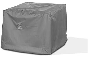 MEHR GARTEN Funda protectora para tumbona de jardín | 85 x 85 x 80 cm | Poliéster tejido Oxford 600D, color: gris