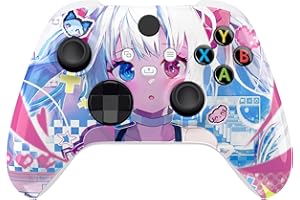 ‎EXTREMERATE eXtremeRate Front Gehäuse Case für Xbox Series X/S Controller Model 1914, DIY-Ersatz Hülle Faceplate Skin Shell Cover Zubehör für Xbox Core Controller(MeWoow)-KEIN Controller