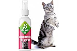 Baviette Katzenpflege – 100ml Sanftes Pflegespray für den Augenbereich von Katzen – probiotisch inspiriert mit Mikroorganismen – geruchlos, alkoholfrei & pH-neutral