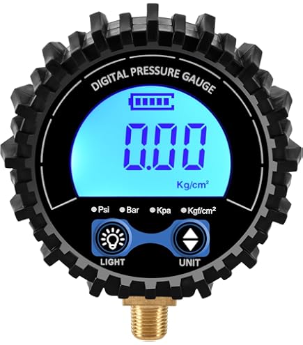 Nilight Digital Tire Inflator Gauge - 250 PSI Air Chuck With Quick Connect For Compressors