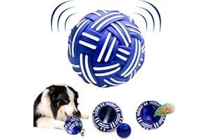 Dikeiuta Dog Balls Interactive Toys for Dogs Indestructible Dog Balls Treat Ball IQ Treat Dispensing Dog Toys Interactive Food Puzzles Ball for Dogs Pet Slow Feeder Ball for Boredom