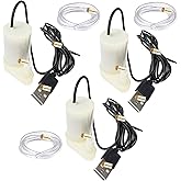 Lsgoodcare 3Pcs USB Mini Submersible Pump Micro Water Pump 3V DC Portable Water Pump with 3Pcs Water Pipe for Plant Flower Wa