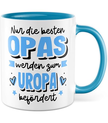 Uropa Tasse Mit Lustigem Spruch – Perfekte Geschenkidee In Blau