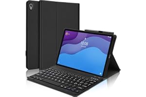 JADEMALL Custodia con Tastiera per Lenovo Tab M10 HD (2nd Gen) 10.1" TB-X306F/X306X, [Layout Italiana] Magnetica Wireless Bluetooth per Lenovo Tab M10 HD 10.1, Nero