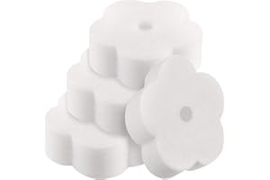 LATRAT 16 Stück Schwamm-Schwamm, saugfähig, Öl, magischer Schwamm, Schwimmbad, Waschbare Schwämme für Whirlpool, Pool und Spa-Zubehör, Küche (in Blumenform)