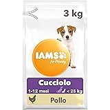 IAMS for Vitality Alimento secco con pollo fresco per cuccioli (1-12 meses) di taglia piccola e media - 3 kg