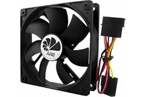 AABCOOLING Fan 12 - Un Silencioso Ventilador PC de la serie económica, Ventilador 120mm, Ventilador 12V, Ventilador 12cm, Fan Cooler, 115 m3/h, 2000 RPM 25 dB (A)