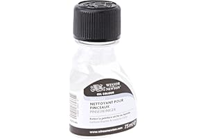 Winsor & Newton 2621740 Pinselreiniger für Acrylfarben & Ölfarben, eingetrocknete Farben werden sicher und schonend gelöst für Pinsel, Farbspachtel und anderen farbverschmutzte Oberflächen - 75ml