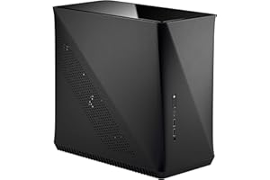 ‎FRACTAL DESIGN Fractal Design Era ITX Carbon – Tempered Glass – Mini-ITX Gehäuse – Small Form Factor – geeignet für Wasserkühlungen – USB Typ-C - Aluminium - schwarz