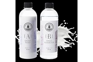 SANAAA Resinaepossidica bianca 948 ml, resinare ad alta lucentezza senza bolle, per artigianato, stampaggio, fai da te, resina artistica, stampi, gioielli (237 ml)