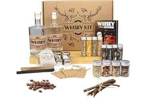 LOUISE & GASTON L&G® - Kit préparation et dégustation Whisky arrangé - Idées Cadeaux - Coffret Cadeau Whisky DIY Original - Noël, Anniversaire - Made in France - Ingrédients et Accessoires de qualité