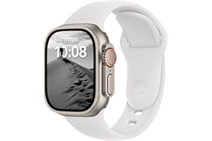 DONEGANI SB Correa Deportiva Compatible para Apple Watch series Ultra 9 8 7 6 5 4 3 2 1 SE 49mm 45mm 44mm 42mm 41mm 40mm 38mm Pulsera Strap color Blanco