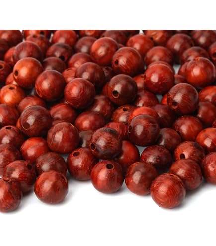 Lot De 100 Perles En Bois Marron Naturel Strié 6x5 Mm - Pour Création De Bijoux, DIY, Neuf