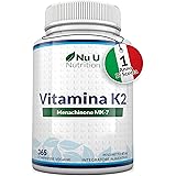 Vitamina K2 MK7 200mcg - 365 Compresse Vegane - 1 Anno di Scorta - Vit K2 Menachinone MK-7 - Nu U Nutrition