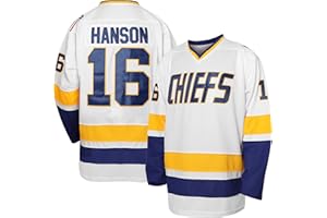 vinking Hanson Brothers Jersey, Charlestown Chiefs 16,17,18 Slap Shot Ice Hockey Movie Jersey